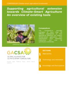 Supporting agricultural extension towards Climate-Smart ...