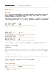 Thiokol TP-95--Technical Data Sheet