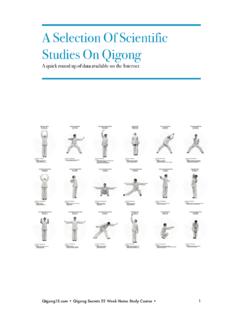 A Selection Of Scientific Studies On Qigong