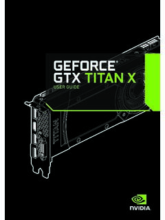 GTX Titan X User Guide - Nvidia
