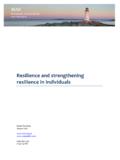 Resilience and strengthening resilience in individuals - MAS