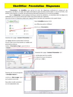 LibreOffice - Pr&#233;sentation - Diaporama