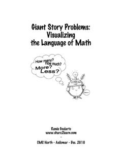 Giant Story Problems: Visualizing the Language of …