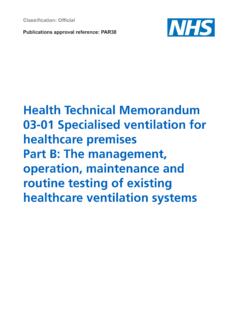 Health Technical Memorandum 03-01 Part B