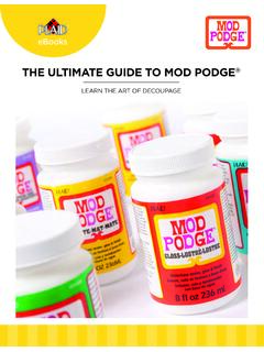 THE ULTIMATE GUIDE TO MOD PODGE - Plaid Online