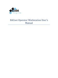 BACnet Operator Workstation User’s Manual - …