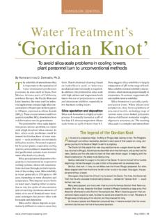Water Treatment’s ‘Gordian Knot’