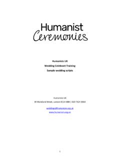 Humanists UK Wedding Celebrant Training
