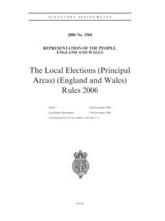 The Local Elections (Principal Areas) (England and …