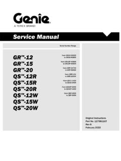 Service Manual - Parts, Service and Operations Manuals