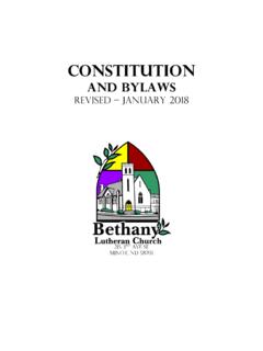 11-2017 constitution update - Bethany Lutheran Minot
