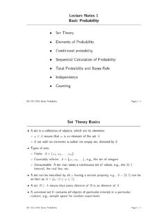 Lecture Notes 1 Basic Probability - Stanford University