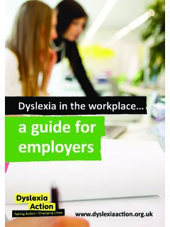 Dyslexia in the workplace… a guide for employers