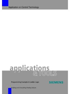 Application on Control Technology - Siemens