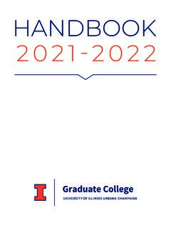 HANDBOOK 2021-2022 - University of Illinois Urbana …