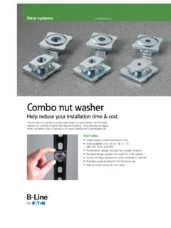 Combo Nut Washer - Cooper Industries