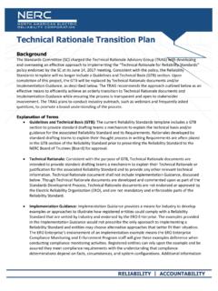Technical Rationale Transition Plan - nerc.com
