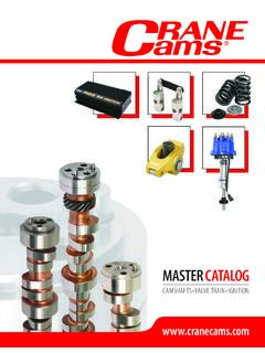 Crane Cams Master Catalog