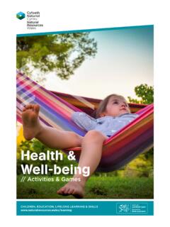 Health &amp; Well-being - Dewis Iaith / Natural Resources Wales