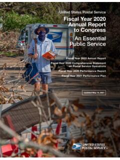 FY2020 Annual Report to Congress - USPS