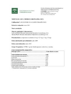 NEBIVOLOL (DCI) / HIDROCLOROTIAZIDA (DCI) …