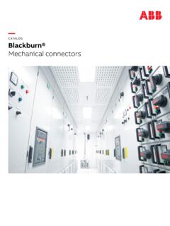 CATALOG Blackburn&#174; Mechanical connectors - ABB