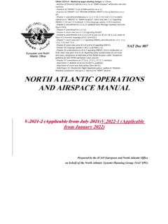 North Atlantic Operations and Airspace Manual