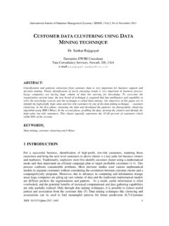 CUSTOMER DATA CLUSTERING USING D MINING …