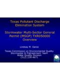 Texas Pollutant Discharge Elimination System …