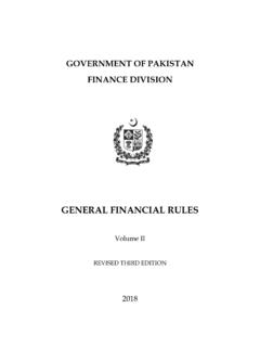 GENERAL FINANCIAL RULES - Ministry of Finance