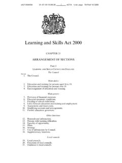 Learning and Skills Act 2000 - Legislation.gov.uk