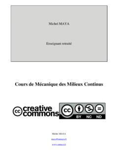 Cours de M&#233;canique des Milieux Continus - mmaya.fr