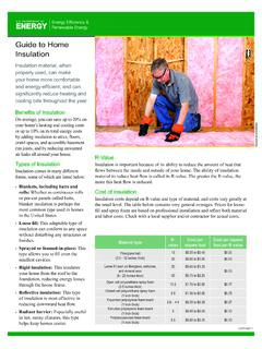 Guide to Home Insulation - Energy