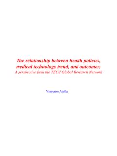 The relationship between health policies, medical ...