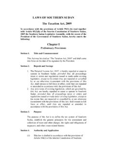 Taxation Act, 2009 - The International Center for Not-for ...