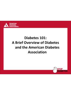 Diabetes 101: A Brief Overview of Diabetes and the ...