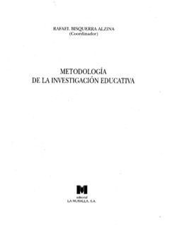 Metodolog&#237;a de la investigaci&#243;n educativa