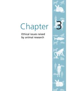 Animals Chapter 3 Ethical Issues Raised by Animal Research