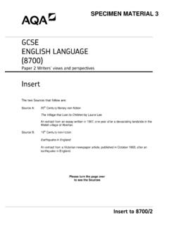 GCSE ENGLISH LANGUAGE (8700) - West Bridgford School