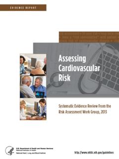 Risk Assessment - Advancing Heart, Lung, Blood, and Sleep ...