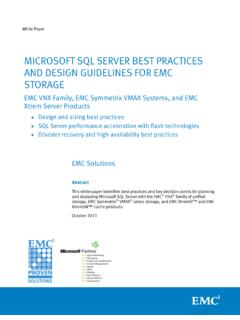 Microsoft SQL Server Best Practices and Design Guidelines ...