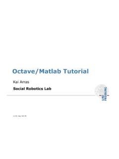 Octave/Matlab Tutorial - uni-freiburg.de