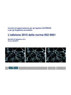 L’edizione 2015 della norma ISO 9001 - Accredia