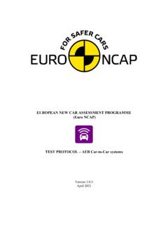 EUROPEAN NEW CAR ASSESSMENT PROGRAMME (Euro …