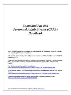 Command Pay and Personnel Administrator …