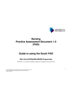 Nursing Practice Assessment Document 1.0 (PAD) Guide to ...