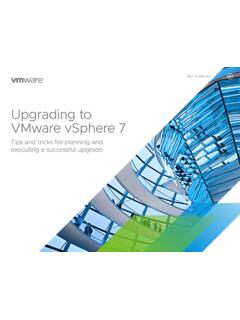 Upgrading to VMware vSphere 7