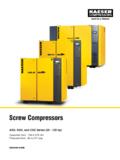 ASD, BSD, CSD Series - Kaeser Compressors