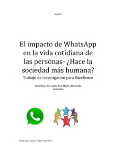 El impacto de WhatsApp en la vida cotidiana de las ...