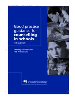 Good practice guidance for counselling in schools